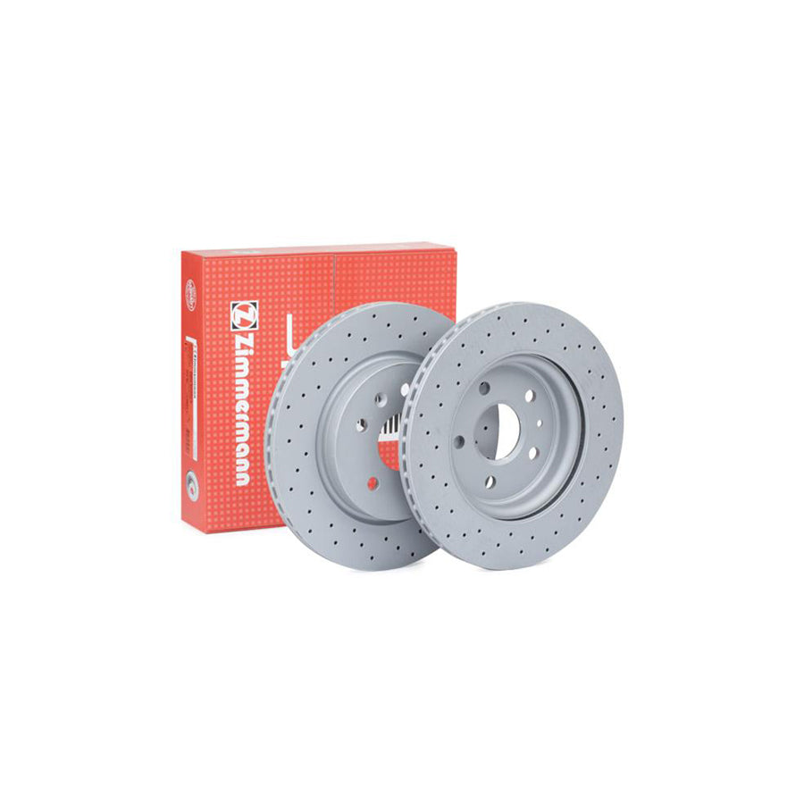 ZIMmERMANN SPORT COAT Z 430 2618 52 Brake Disc Internally Vented Perforated Coated