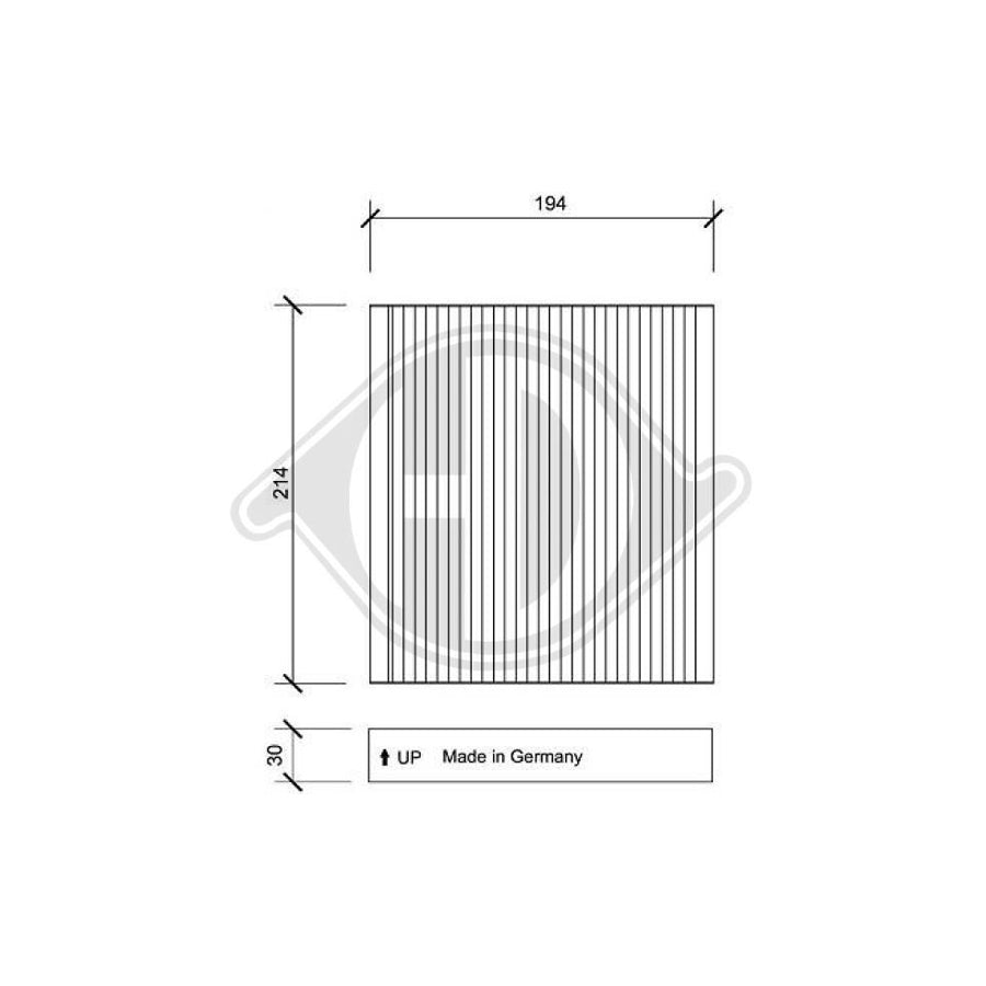 Diederichs Dci1143 Pollen Filter | Duco Car Parts UK Car Parts