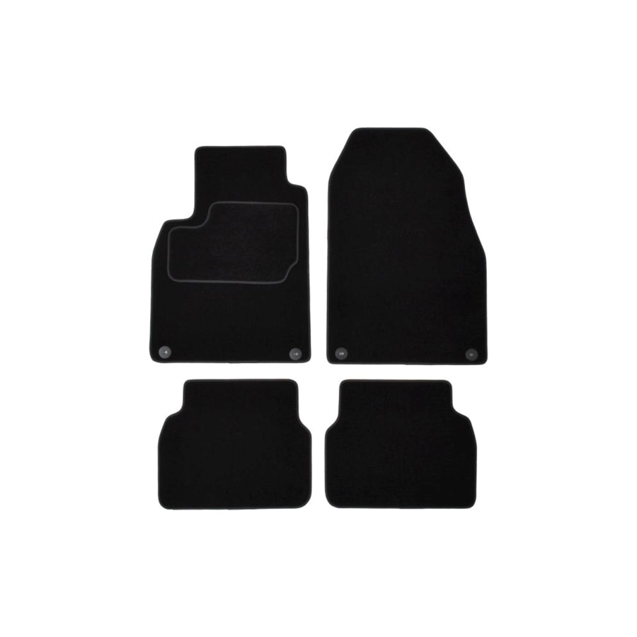 MAMMOOTH Tailored A041 SAB25 PRM 01 Floor mat set for SAAB 9-3 Textile, Front and Rear, Quantity: 4, Black
