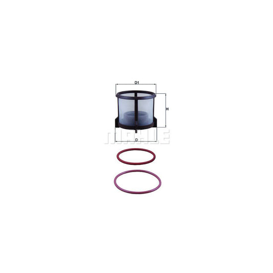 MAHLE ORIGINAL KX 72D2 Fuel filter Filter Insert