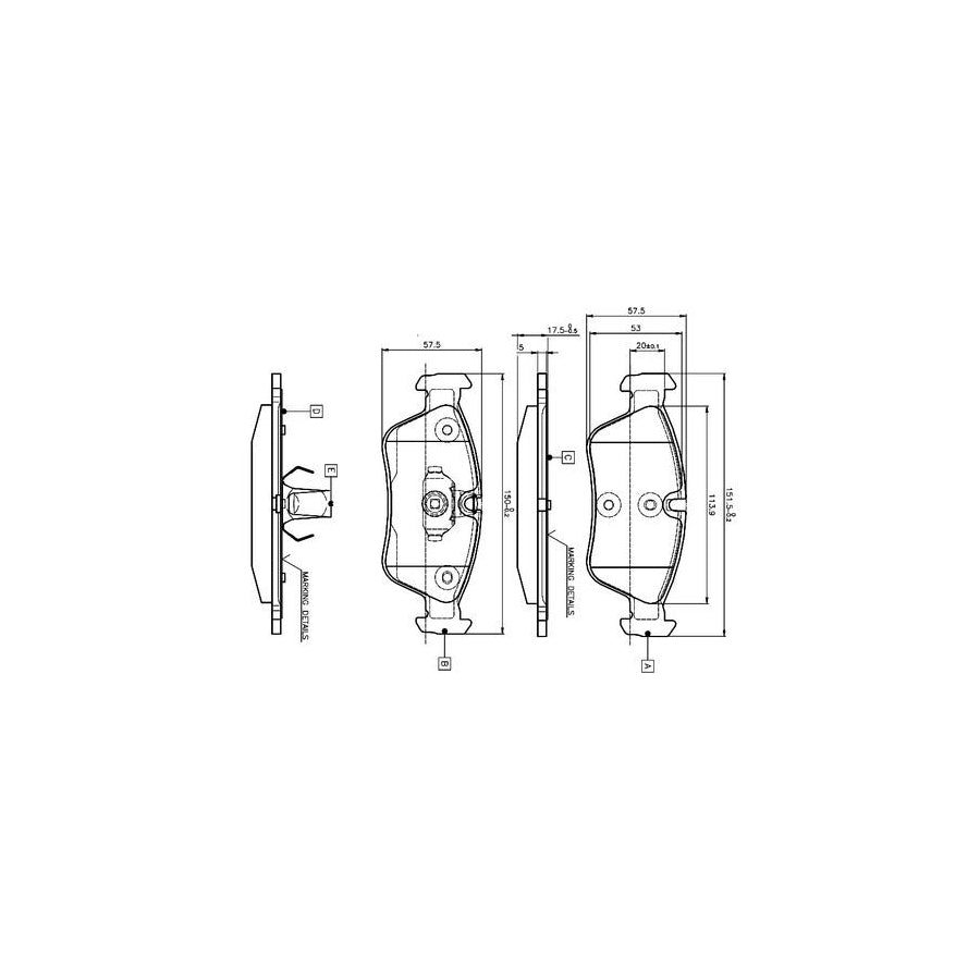Bosch 0986Tb2209 Brake Pad Set Excl Wear Warning Contact With Accessories