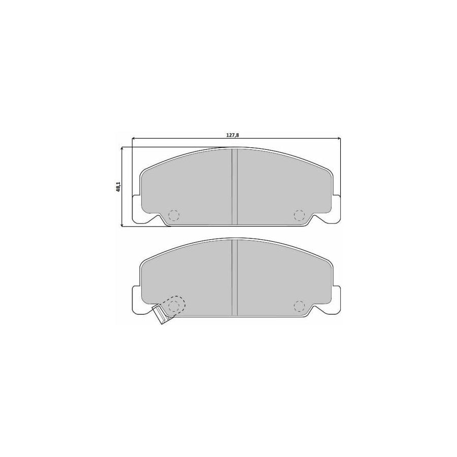 Brembo P 28 018 Brake Pad Set For Honda Civic Iv Shuttle Ee With Acoustic Wear Warning
