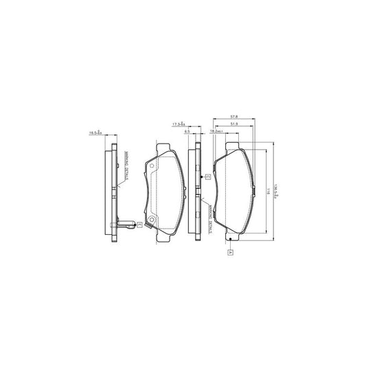Bosch 0986Tb2232 Brake Pad Set Excl Wear Warning Contact With Accessories