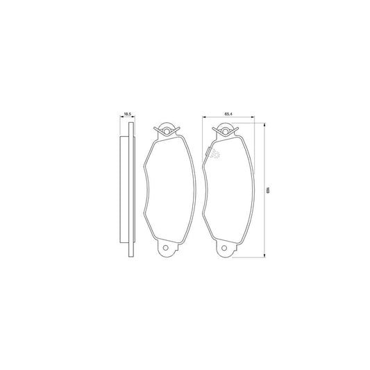 Bosch 0986424691 Brake Pad Set For Ford Transit Front Axle Rear Axle With Acoustic Wear Warning With Mounting Manual BP404
