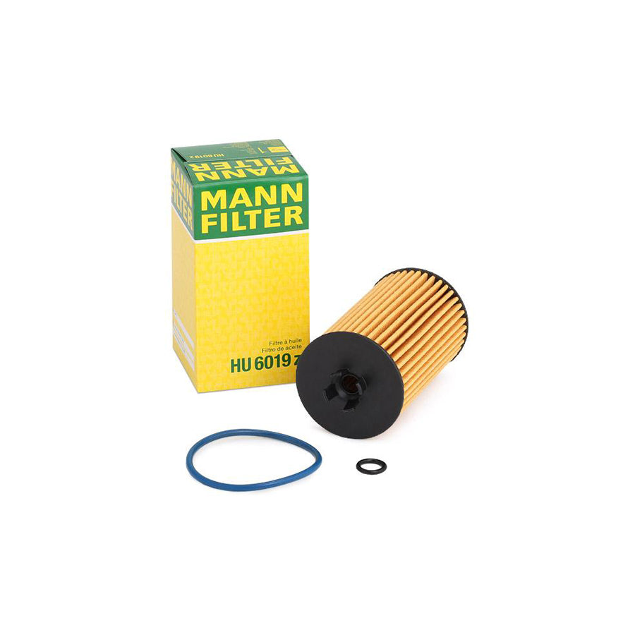 MANN-FILTER HU 6019 z Oil Filter with seal, Filter Insert