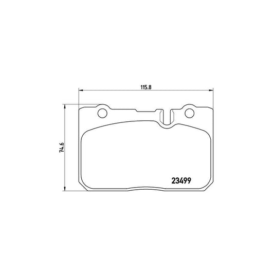 Brembo P 83 039 Brake Pad Set Prepared For Wear Indicator