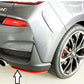 Rieger 00076004 Hyundai Right Rear Side Splitter (i30 N-Performance & i30 N)