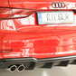 Rieger 00056824 Audi 8V A3 Rear Diffuser for Twin Tailpipe Left -  Matte Black