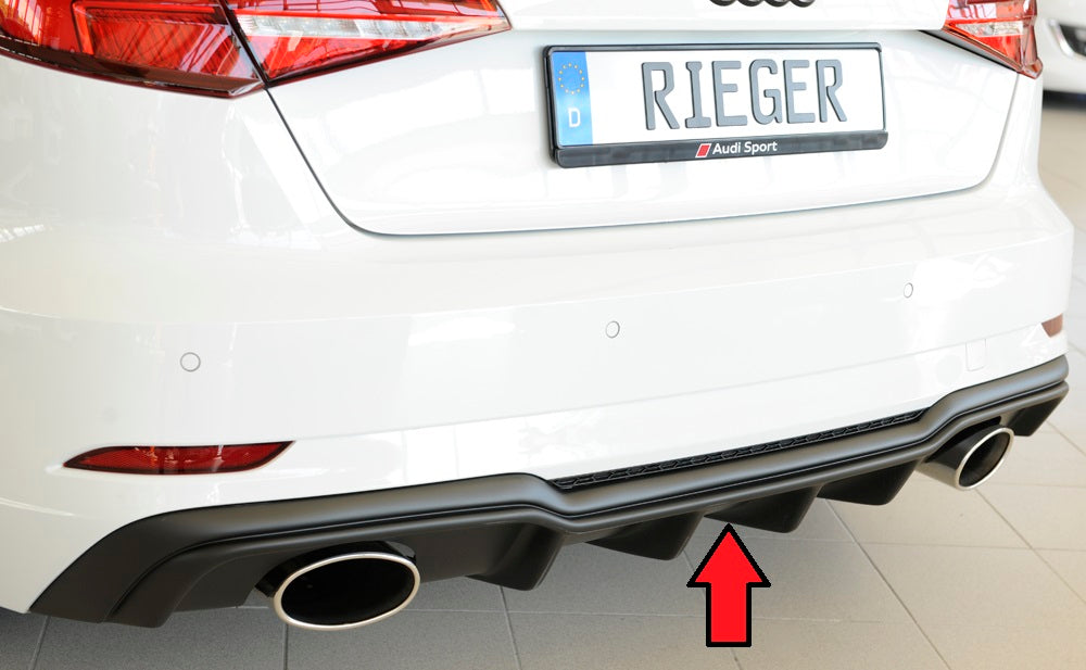 Rieger 00056823 Audi 8V Rear Diffuser (A3 & S3)