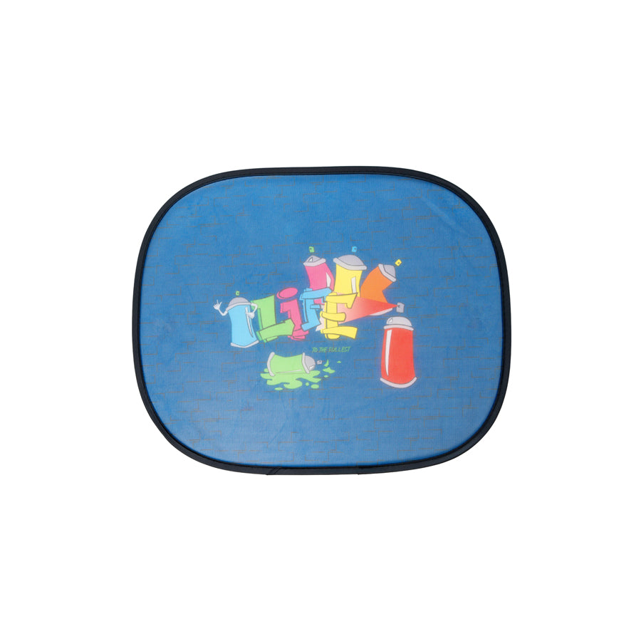 WALSER 30256 Car sun shade Blue, Multi-coloured, Quantity: 2