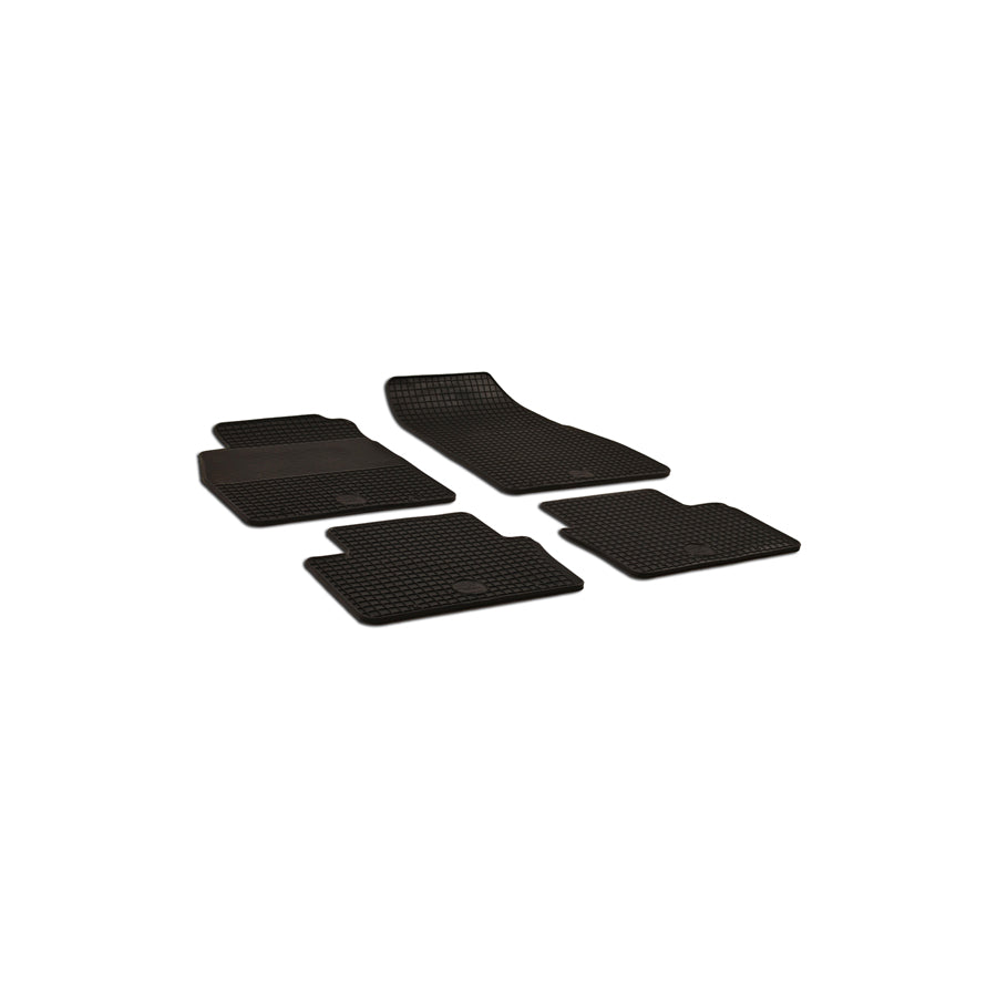 WALSER 50485 Floor mat set for OPEL Insignia A Sports Tourer (G09) Elastomer, Front and Rear, Quantity: 4, Black