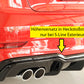 Rieger 00056826 Audi 8V A3 Rear Diffuser for Sport Tailpipe Left & Right -  Matte Black
