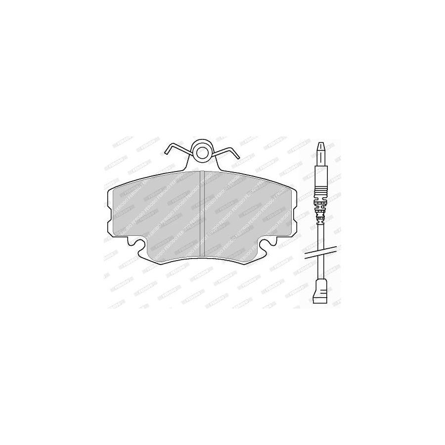 Ferodo Fdb845F Brake Pad Set Incl Wear Warning Contact With Brake Caliper Screws