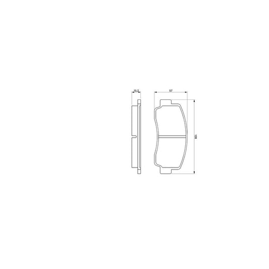 Bosch 0986465111 Brake Pad Set BP661