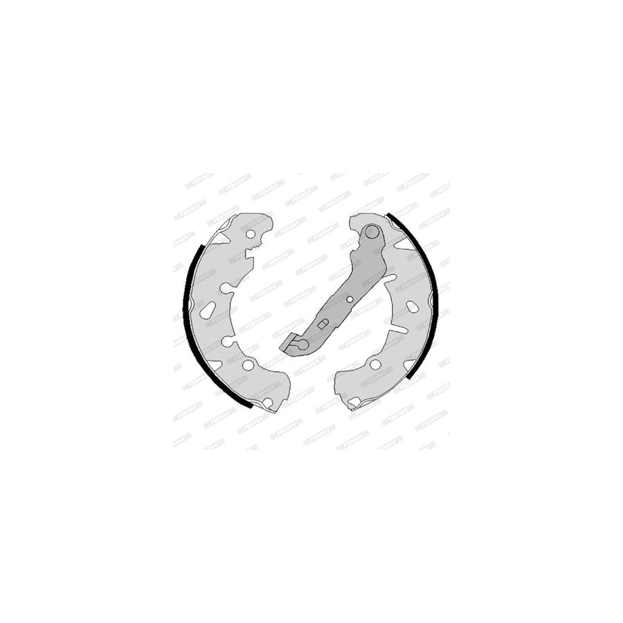 FERODO FSB4186 Brake Shoe Set with handbrake lever PREMIER