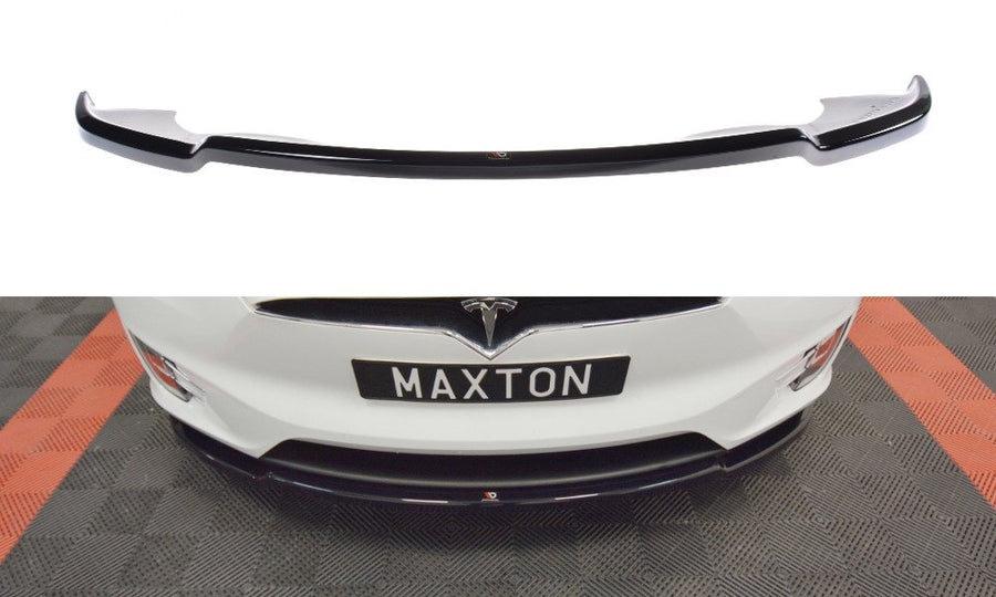 Maxton Design TE-MODELX-FD1T Front Splitter V.1 Tesla Model X | Duco Car Parts UK Car Parts