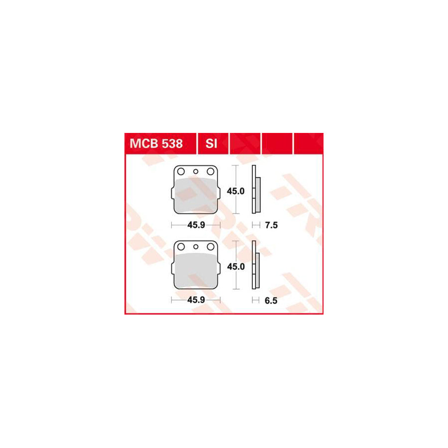 TRW Organic Allround Mcb538 Brake Pad Set
