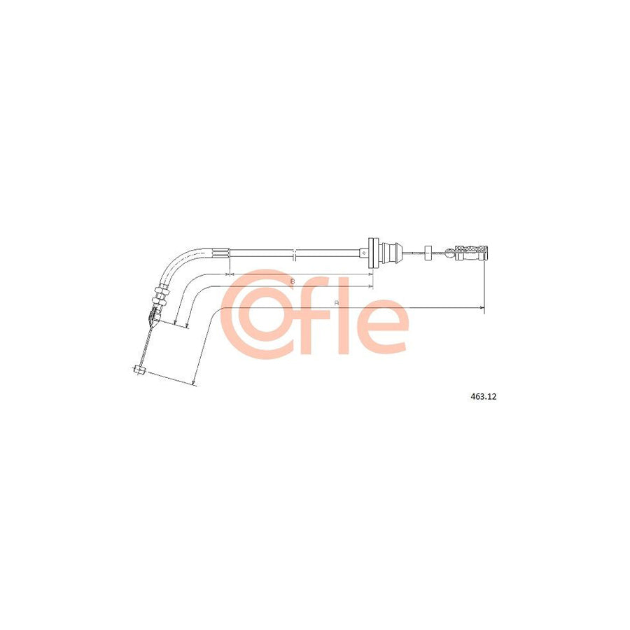 COFLE 463.12 Throttle Cable for FIAT Barchetta (183) | Duco Car Parts UK Car Parts