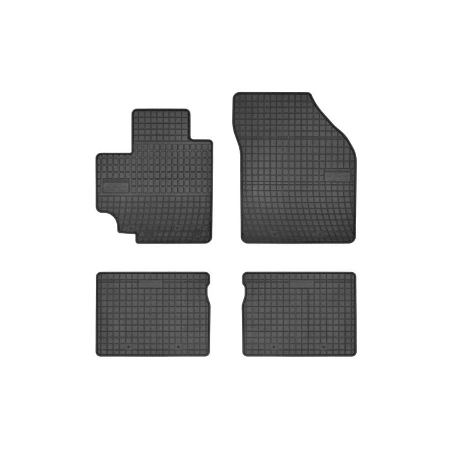 FROGUM Tailored 546214 Floor mat set for SUZUKI Celerio (LF) Elastomer, Front and Rear, Quantity: 4, Black, (LHD)