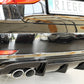 Rieger 00088164 Audi 8V S3 Rear Diffuser for Original Twin Tailpipe Left & Right - Glossy Black