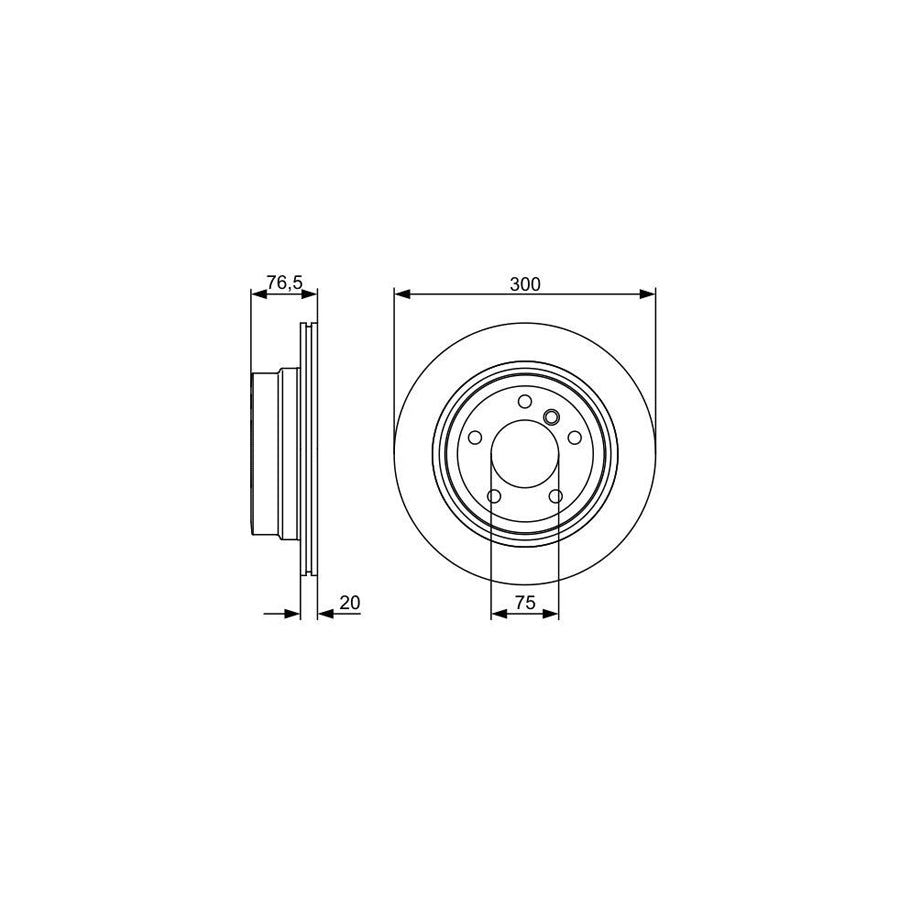 BOSCH 0 986 479 496 Brake Disc for BMW 1 Series Vented Coated High carbon