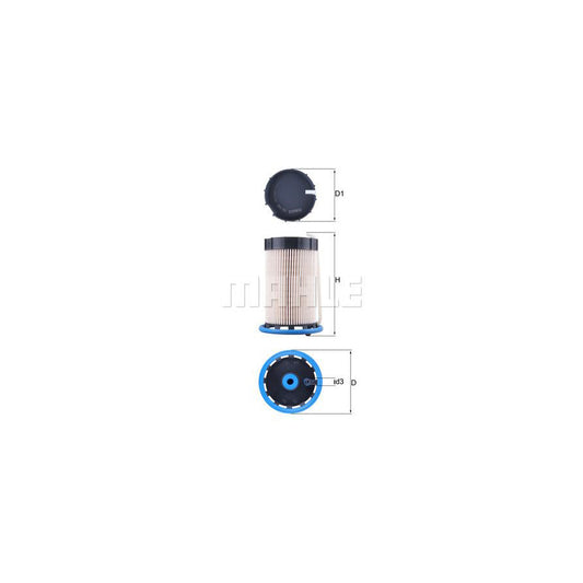MAHLE ORIGINAL KX 592 Fuel filter Filter Insert