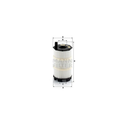 MANN-FILTER HU 7005 x Oil Filter with seal, Filter Insert