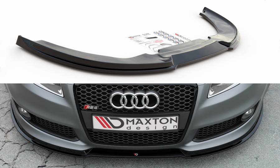 Maxton Design AU-RS4-B7-FD1T Front Splitter V.1 Audi RS4 B7 | Duco Car Parts UK Car Parts