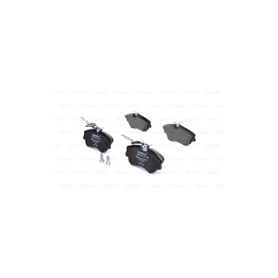 Bosch 0986424451 Brake Pad Set For Renault Espace Iii Je With Integrated Wear Sensor With Anti Squeak Plate With Bolts Screws With Accessories BP220