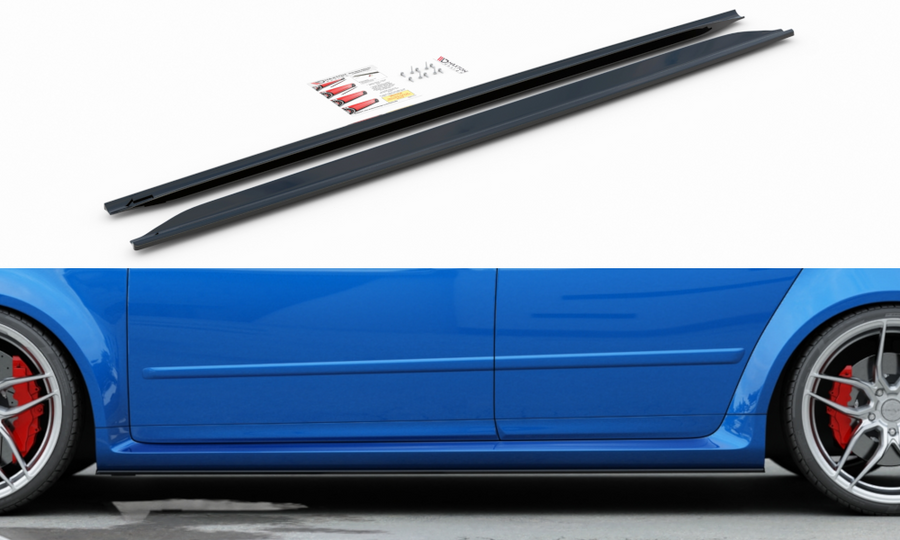 Maxton Design AU-RS4-B7-SD1T Side Skirts Diffusers Audi RS4 B7 | Duco Car Parts UK Car Parts