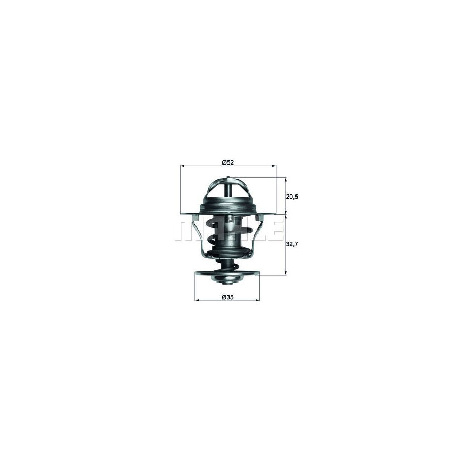 MAHLE ORIGINAL TX 12 88D Engine thermostat Opening Temperature: 88°C, with seal