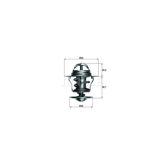 MAHLE ORIGINAL TX 12 88D Engine thermostat Opening Temperature: 88°C, with seal