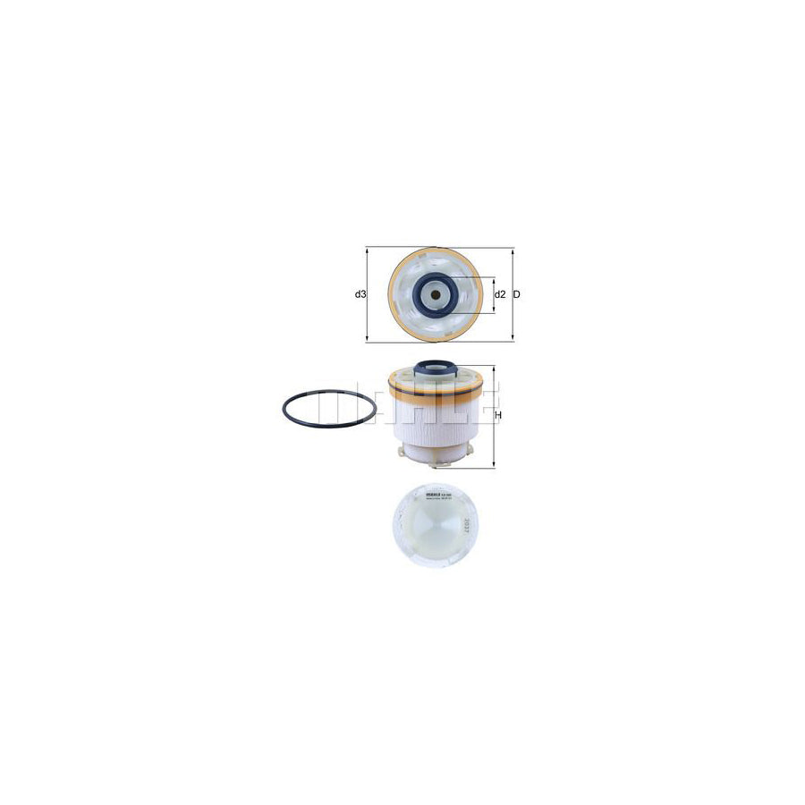 MAHLE ORIGINAL KX 586D Fuel filter Filter Insert