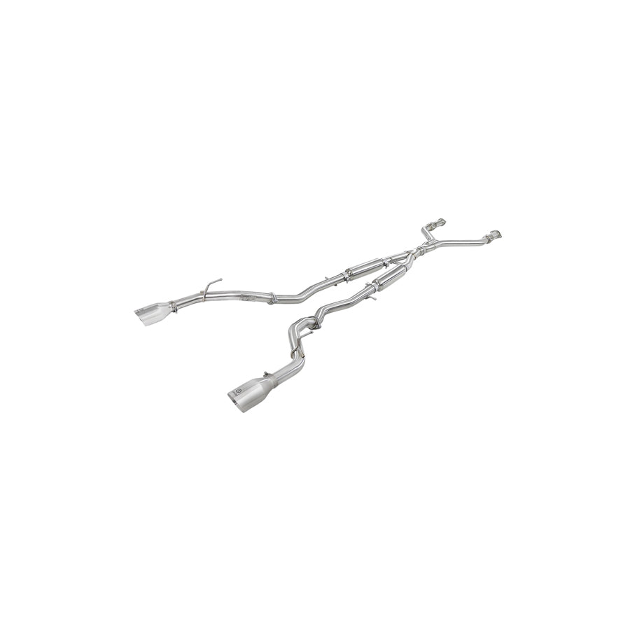 aFe Infiniti Q50 Takeda 304 Stainless Steel Cat-Back Exhaust System