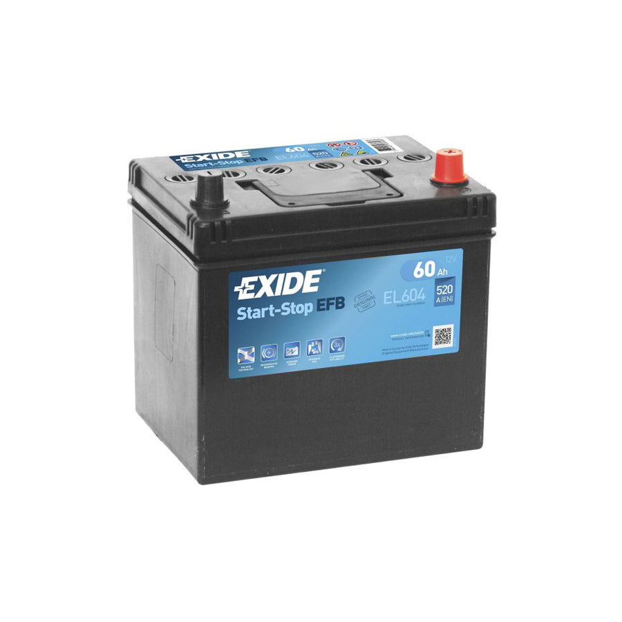 Exide EL604 005L EFB Stop / Start Car Battery 12V 60AH 520CCA | Duco Car Parts UK Car Parts