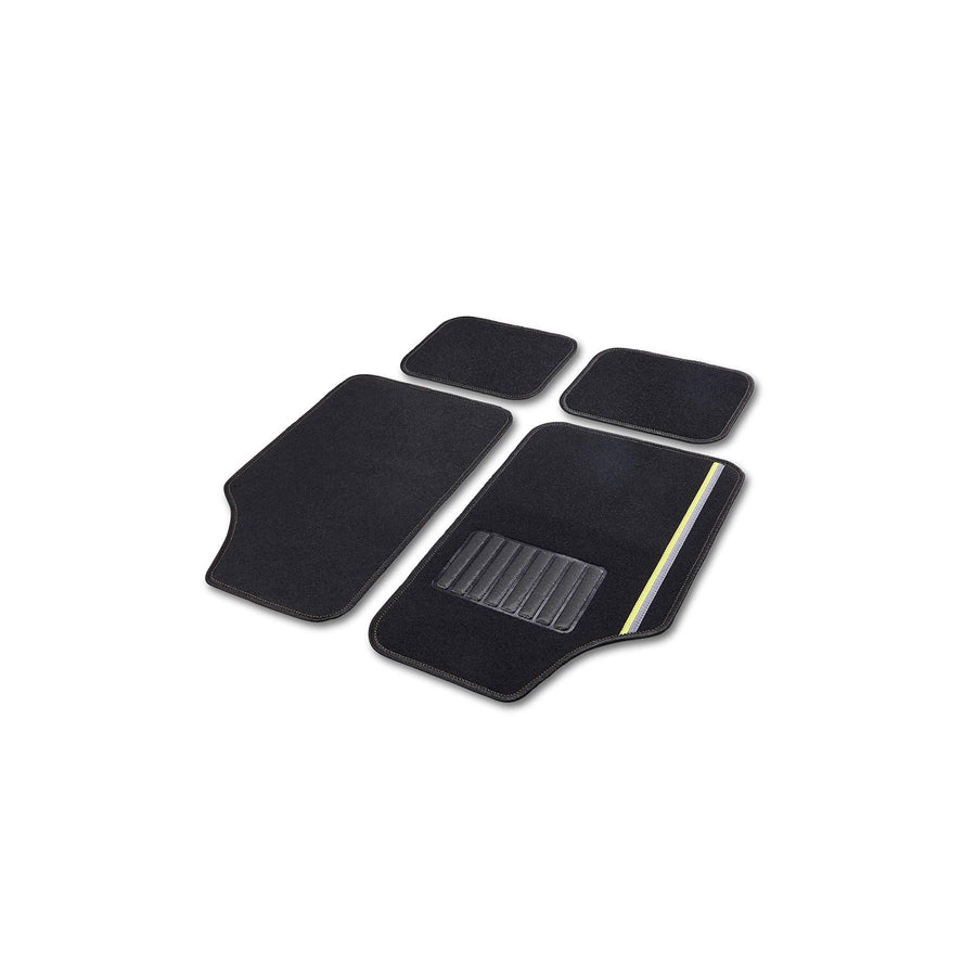 CARTREND Universal fit 10602 Floor mat set Textile, Front and Rear, Quantity: 4, Black