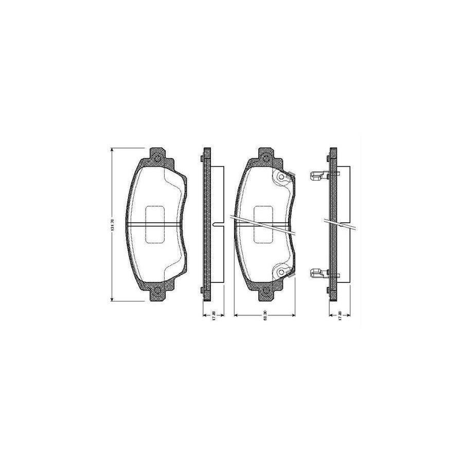 Bosch 0986Tb2353 Brake Pad Set Excl Wear Warning Contact With Accessories