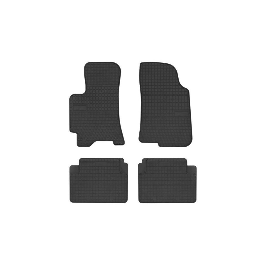 FROGUM 0704 Floor mat set for DAEWOO LANOS Elastomer, Front and Rear, Quantity: 4, Black