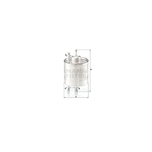 MANN-FILTER WK 711/1 Fuel filter In-Line Filter