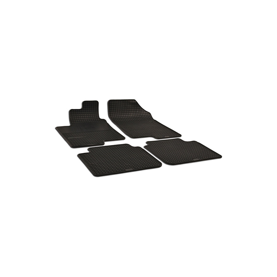 WALSER 50363 Floor mat set for HYUNDAI SONATA Elastomer, Front and Rear, Quantity: 4, Black