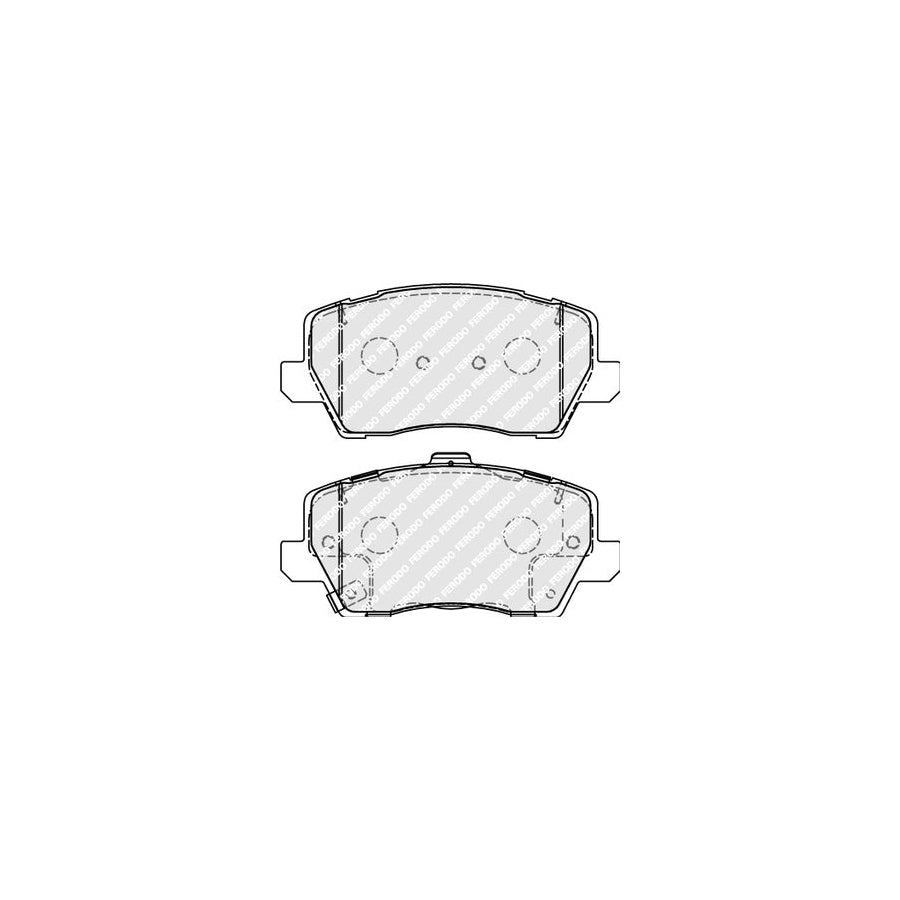 Ferodo Fdb5037 Brake Pad Set For Kia Picanto Iii Ja With Acoustic Wear Warning With Accessories