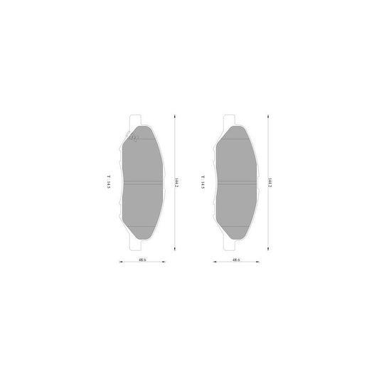 Bosch 0986Ab2777 Brake Pad Set With Acoustic Wear Warning BP2777N
