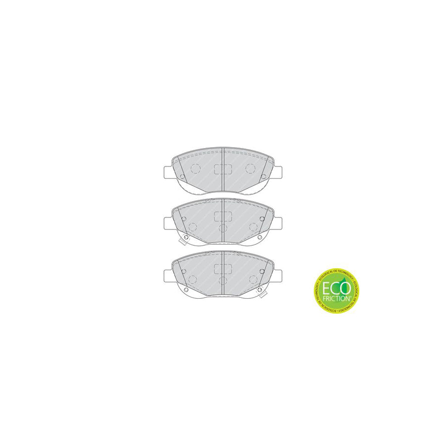 Ferodo Premier Eco Friction Fdb4276 Brake Pad Set With Acoustic Wear Warning With Accessories