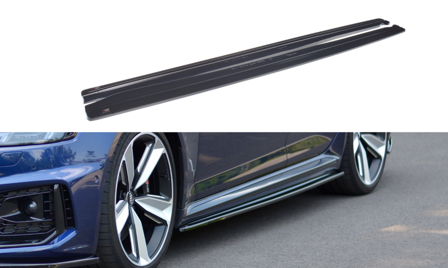 Maxton Design AU-RS4-B9-SD1T Side Skirts Diffusers Audi RS4 B9 | Duco Car Parts UK Car Parts