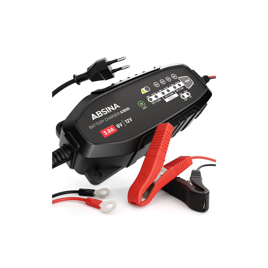 ABSINA 301008 Battery Charger 0.9-3.8A, 12, 6V, 220-240V