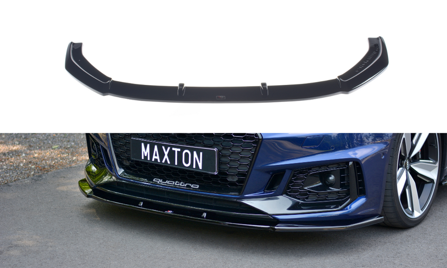 Maxton Design AU-RS4-B9-FD1T Front Splitter V.1 Audi RS4 B9 | Duco Car Parts UK Car Parts