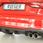 Rieger 00056826 Audi 8V A3 Rear Diffuser for Sport Tailpipe Left & Right -  Matte Black