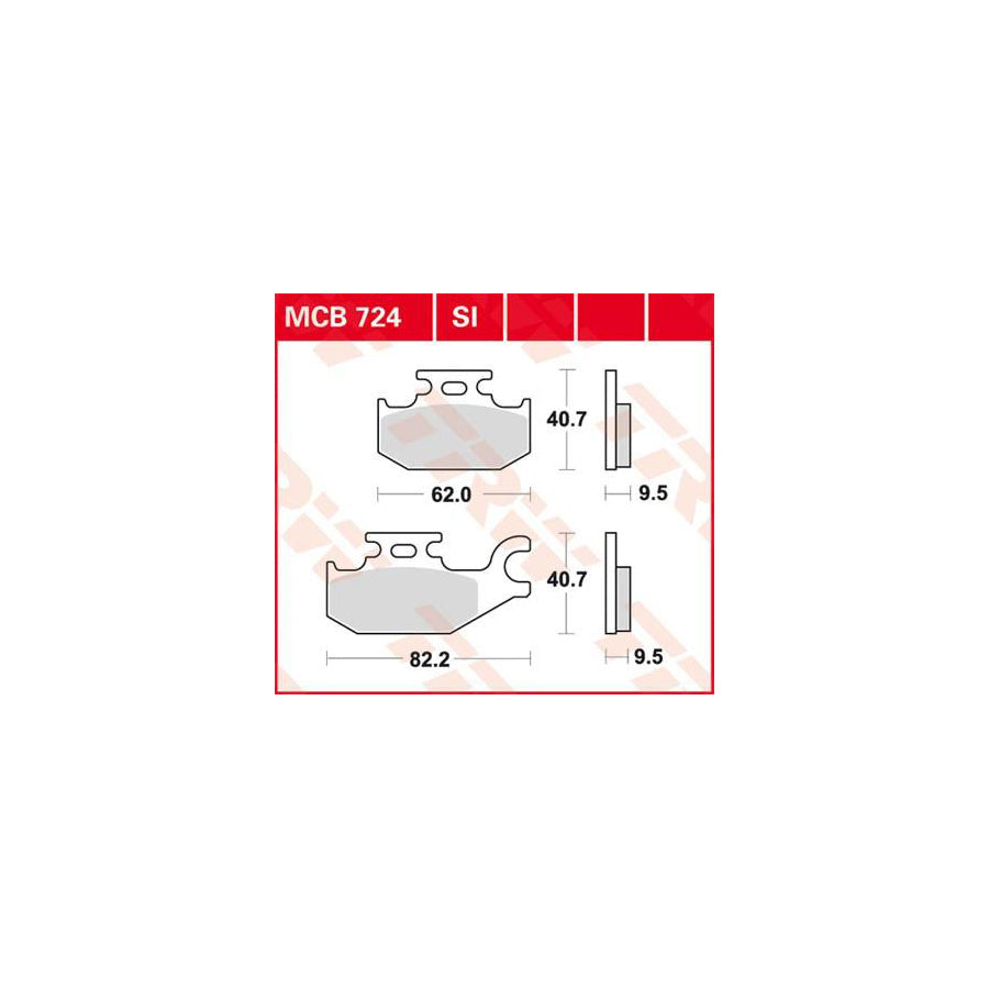 TRW Sinter Offroad Mcb724Si Brake Pad Set