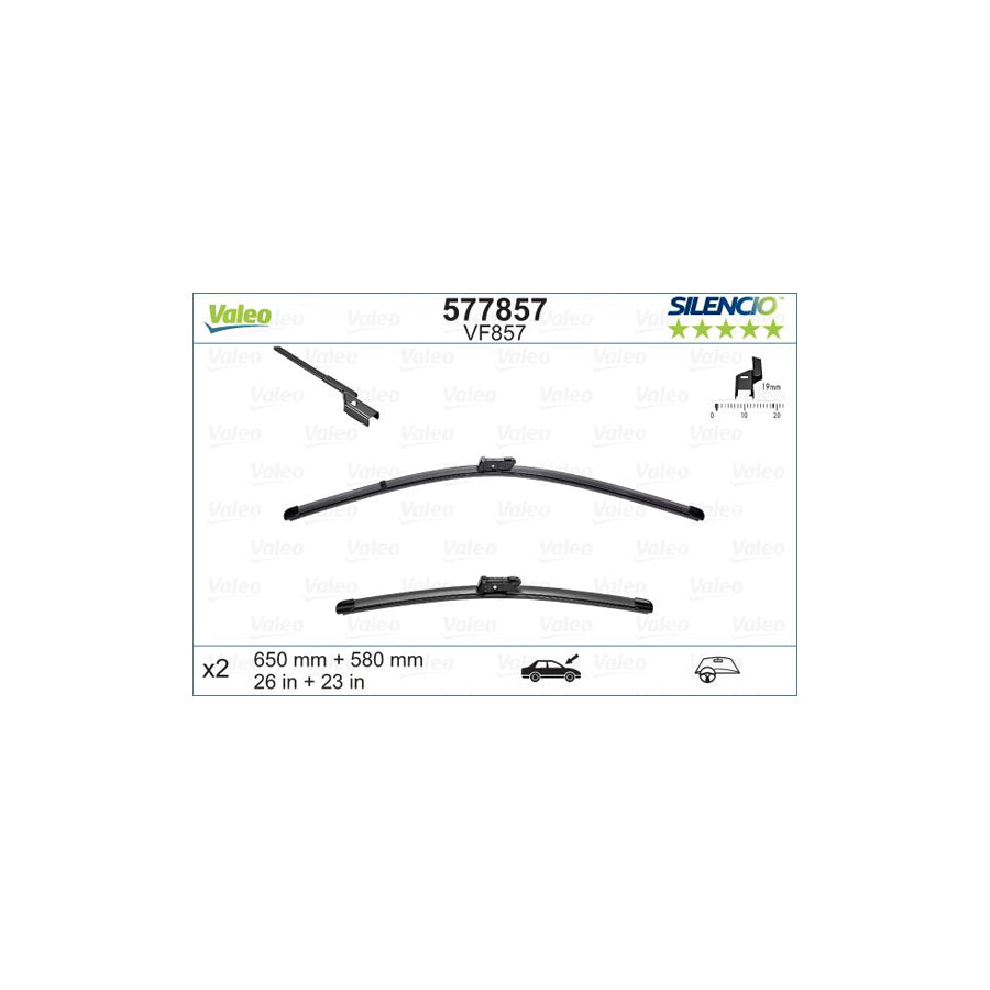 Valeo Silencio X.Trm 577857 Wiper Blade | Duco Car Parts UK Car Parts