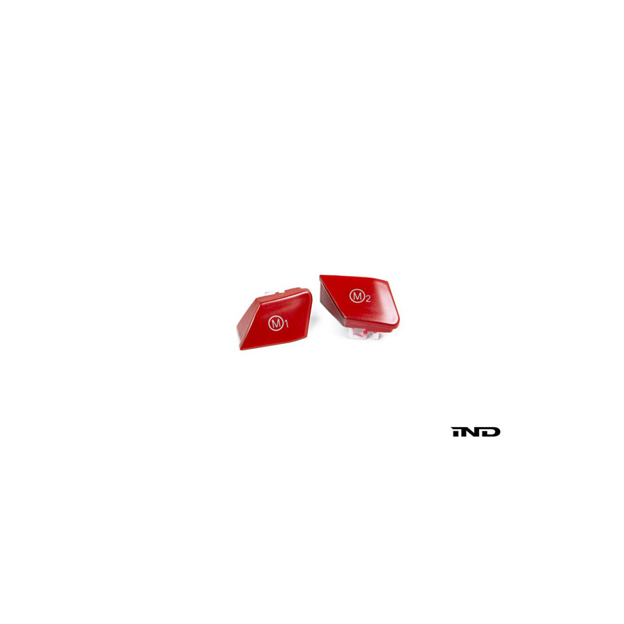 IND BMW F80 F82 F83 F87 Red M1 & M2 Steering Wheel Button Set (M2 Competition, M3 & M4)